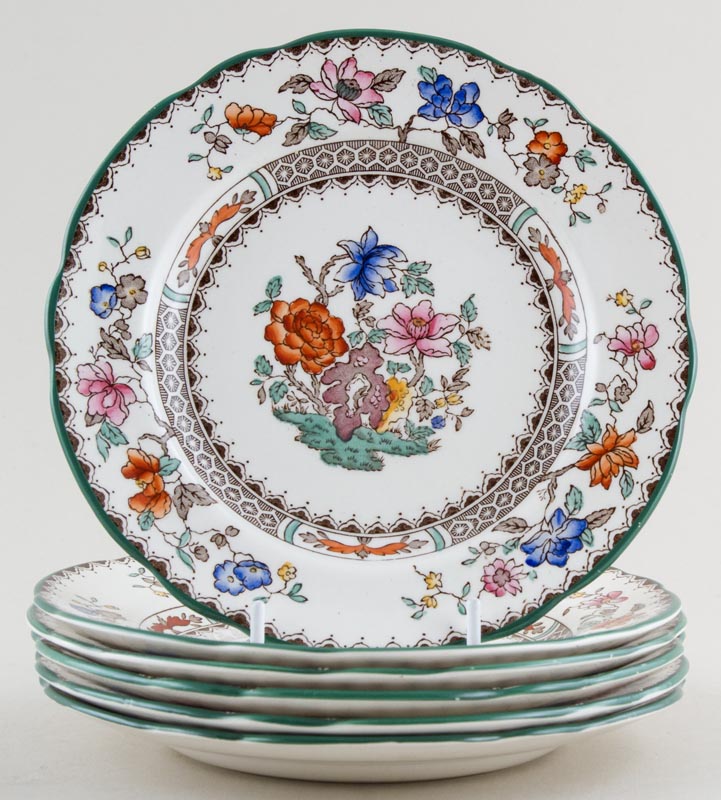 Plates set of 6 c1930s - 1980s